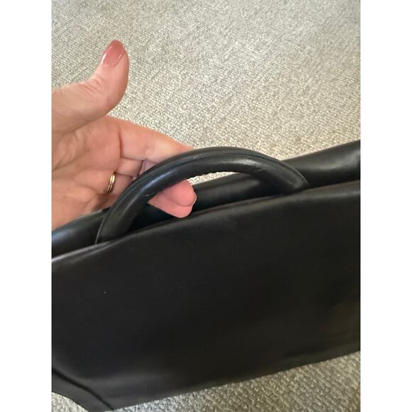 Kenneth Cole leather double side brief case laptop crossbody top handle 18X13 - Picture 9 of 12